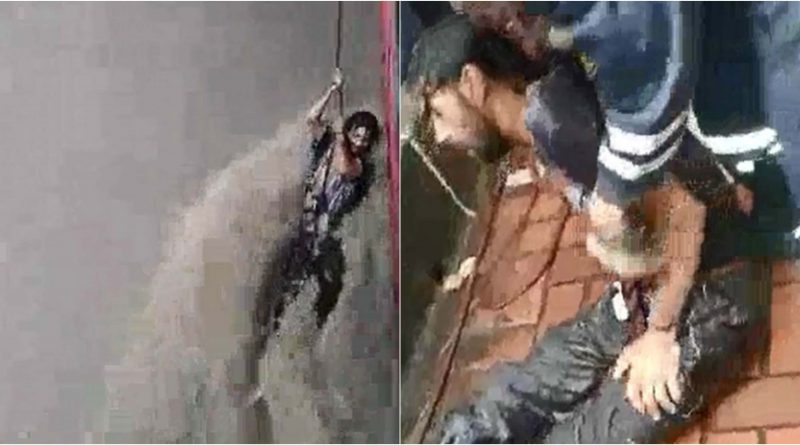 Un hombre fue rescatado tras caer a una quebrada en el sector Suramericana