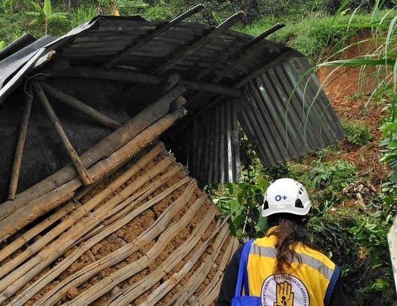 Lluvias ocasionaron deslizamiento en el corregimiento San Sebastián de Palmitas
