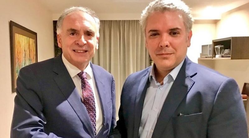 Duque se reunió con el jefe de la Misión de la ONU, Jean Arnault