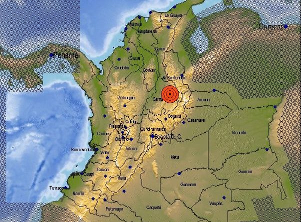 Sismo de magnitud 5,5 en la escala de Richter se sintió en Medellín