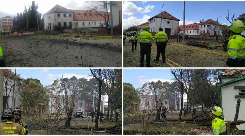 Diez muertos y 65 heridos tras carro bomba en Escuela de Policía de Bogotá