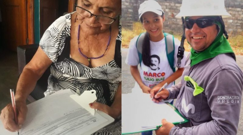 “Juntos por Casanare” recolecta firmas en Aguazul para el precandidato Marco Tulio Ruiz