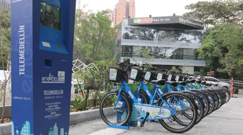 EnCicla estrena estación en el Canal Parque Telemedellín