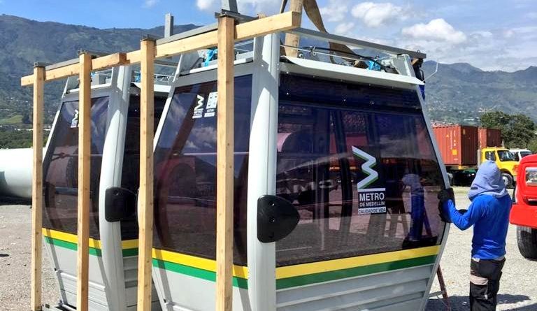Llegaron a Medellín las primeras 52 cabinas del Cable Picacho