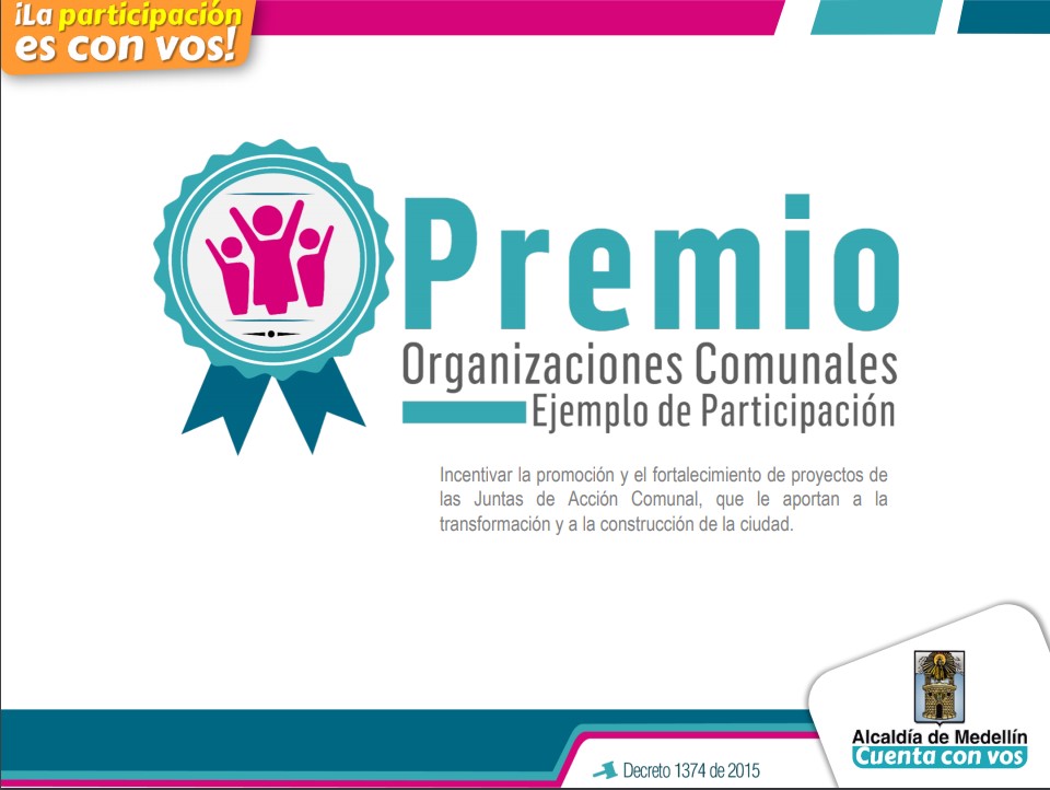Inscripciones abiertas para la cuarta edición de los premios Organizaciones Comunales