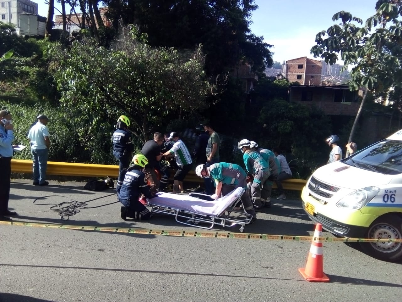 Dos lesionados dejó un accidente de tránsito en el barrio Caicedo