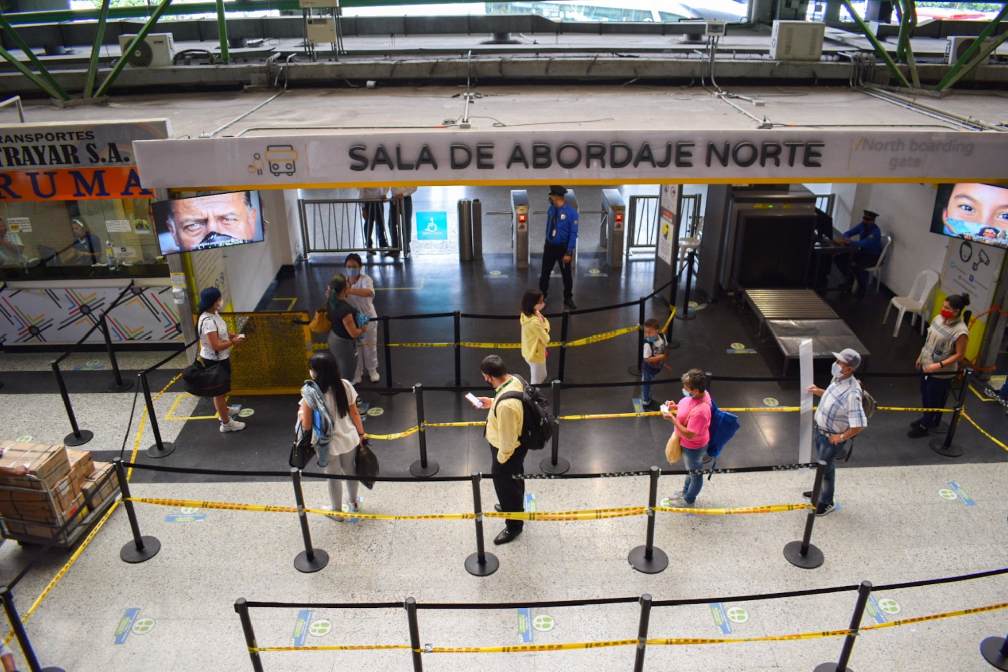 Terminales de Medellín incrementan medidas de bioseguridad