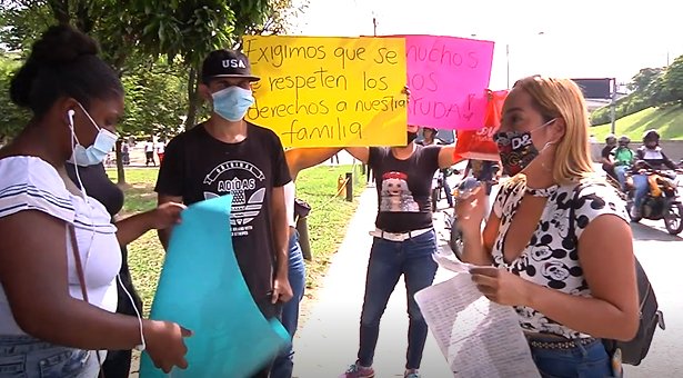 Familiares de detenidos protestaron en el búnker de la Fiscalía