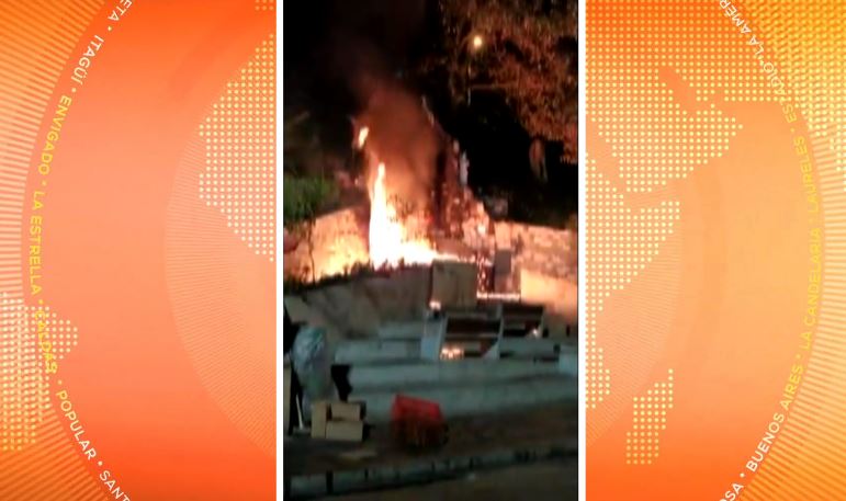 Se registró un incendio en el santuario de la Rosa Mística en La Aguacatala