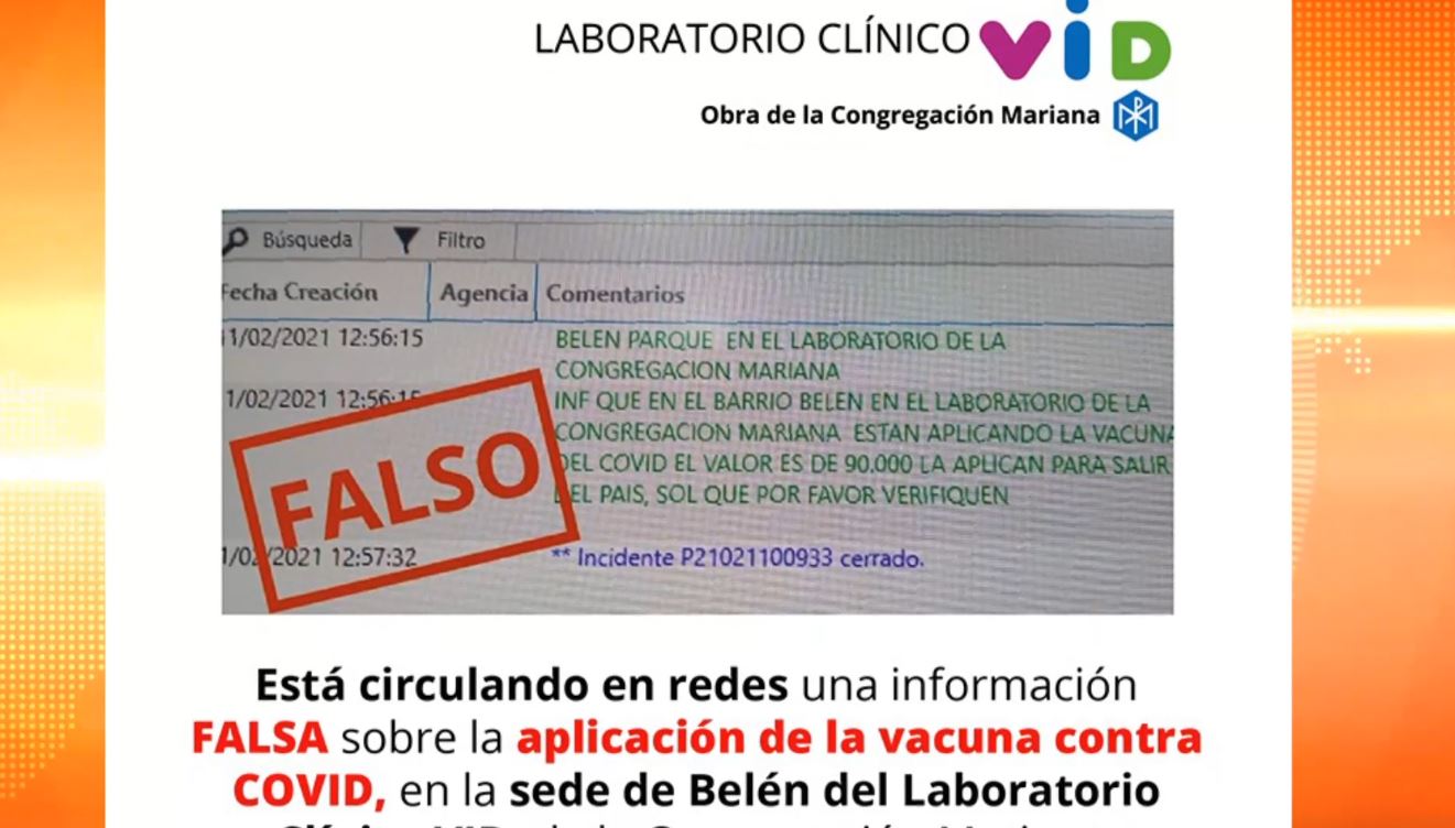 ¡No se deje engañar! vacunas contra el covid-19 serán gratuitas