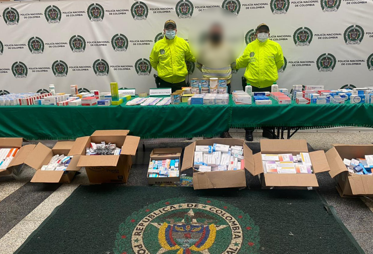 Autoridades decomisaron medicamentos avaluados en 50 millones de pesos