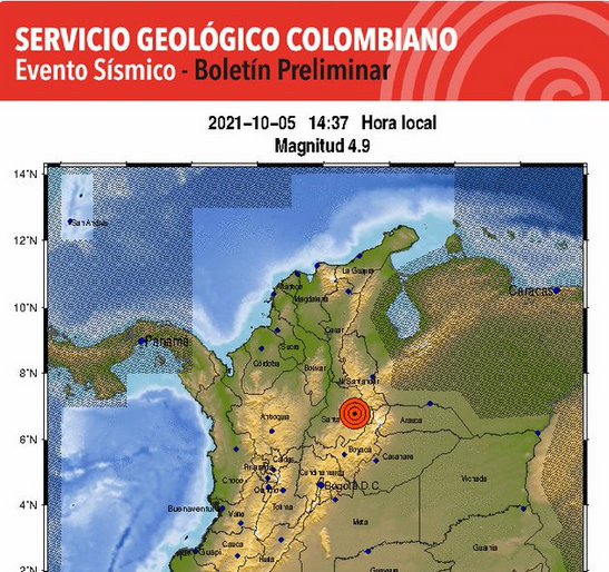 Fuerte temblor se sintió en varias regiones del país