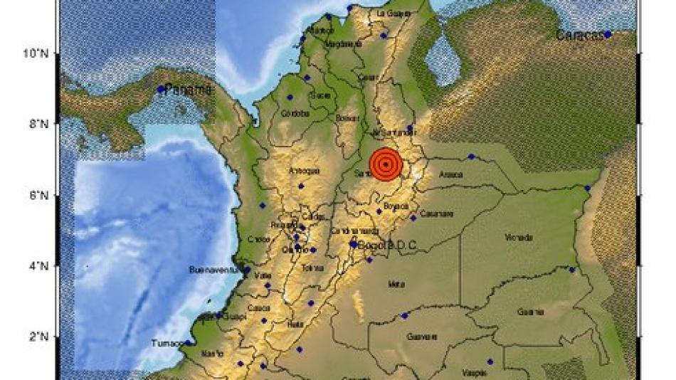 Fuerte sismo de 5.9 se sintió en Medellín, Bogotá y Bucaramanga