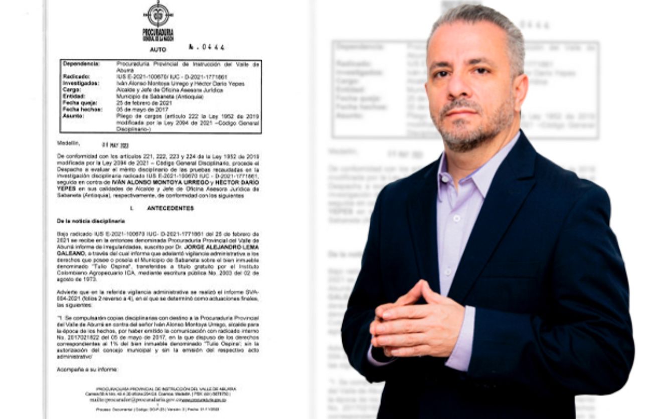 Iván Alonso Montoya, un corrupto que busca llegar nuevamente a la alcaldía de Sabaneta este 2023
