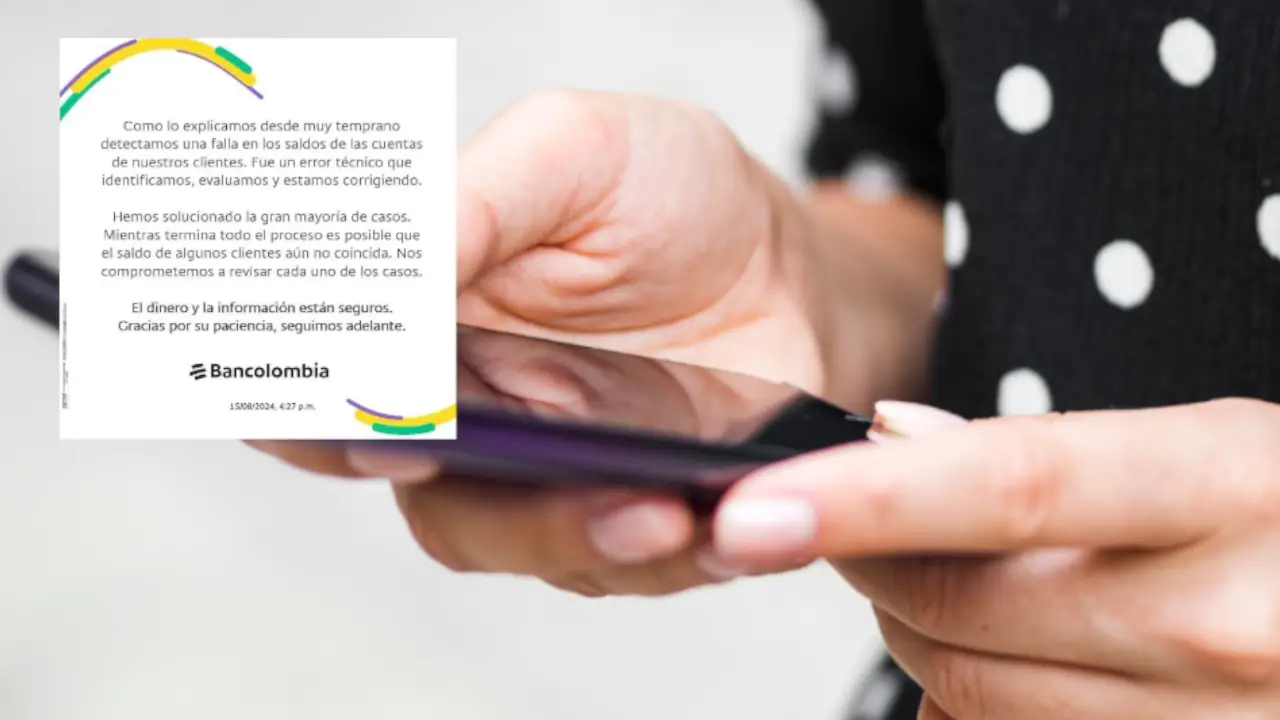Bancolombia anuncia arreglos en su App tras fallo técnico