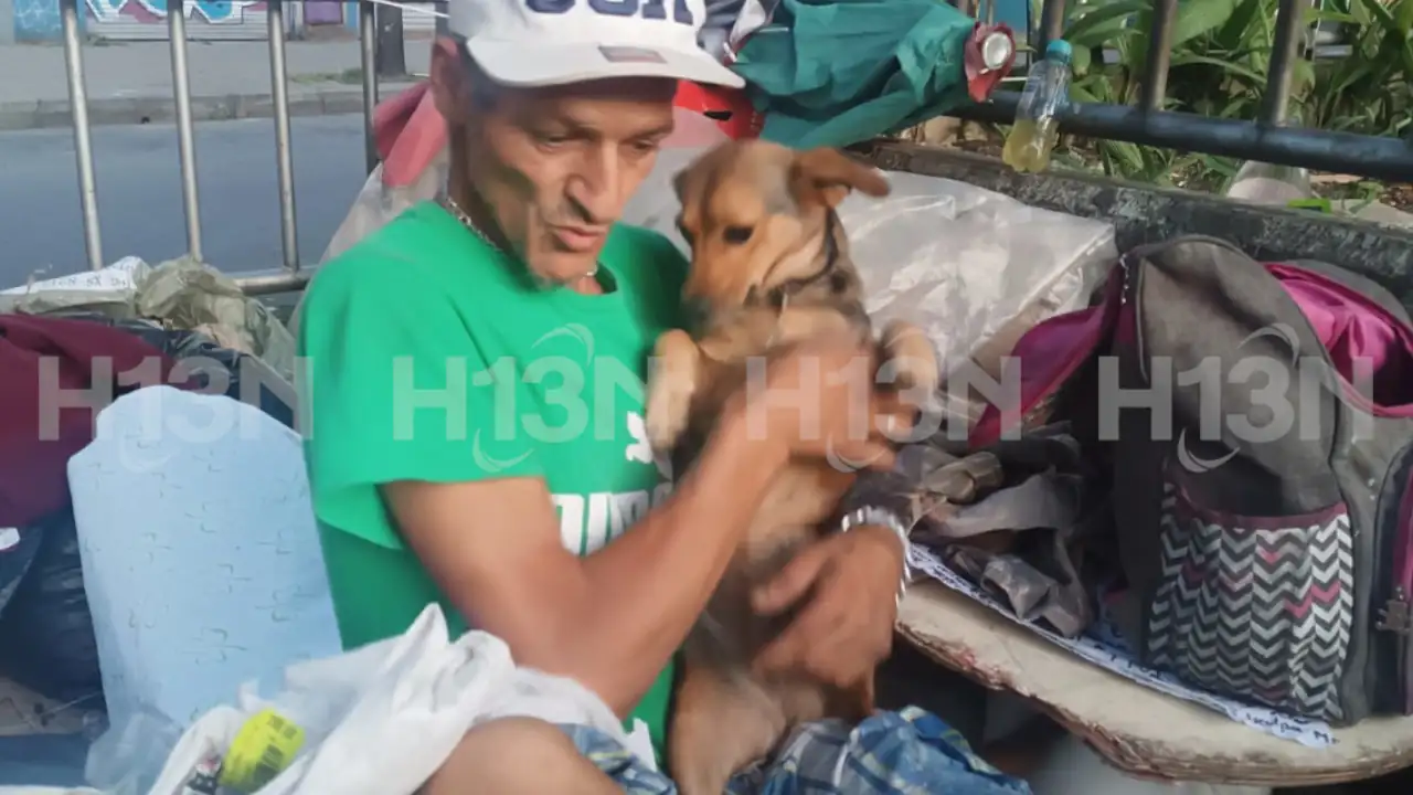 Encuentran a “Niña”, la perrita del habitante de Calle que desapareció tras el fallecimiento de su dueño en Medellín