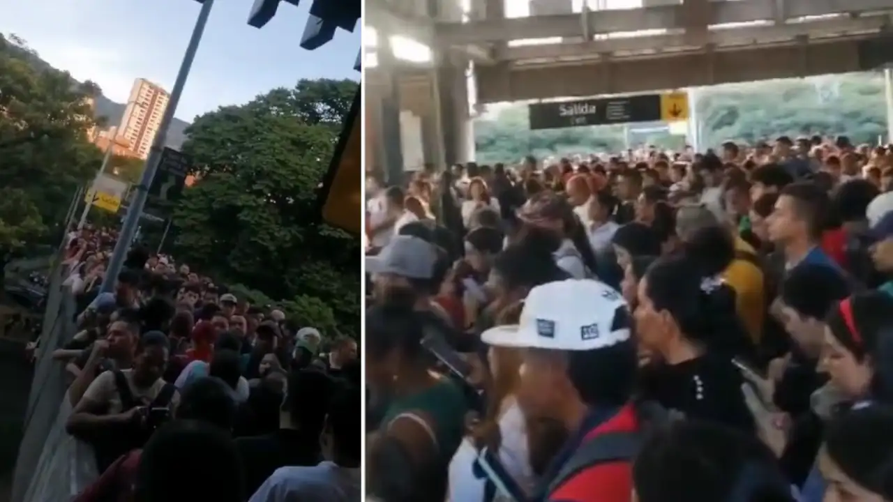 Falla en puerta de tren genera retrasos en la Línea A del Metro de Medellín en hora pico