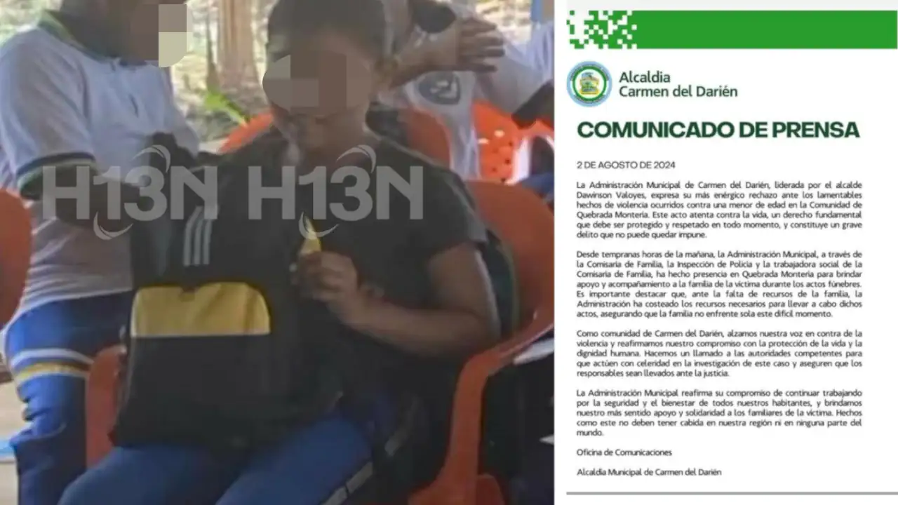 ¡Indignante! Niña fue abusada y asesinada con un arma blanca en el Carmen del Darién