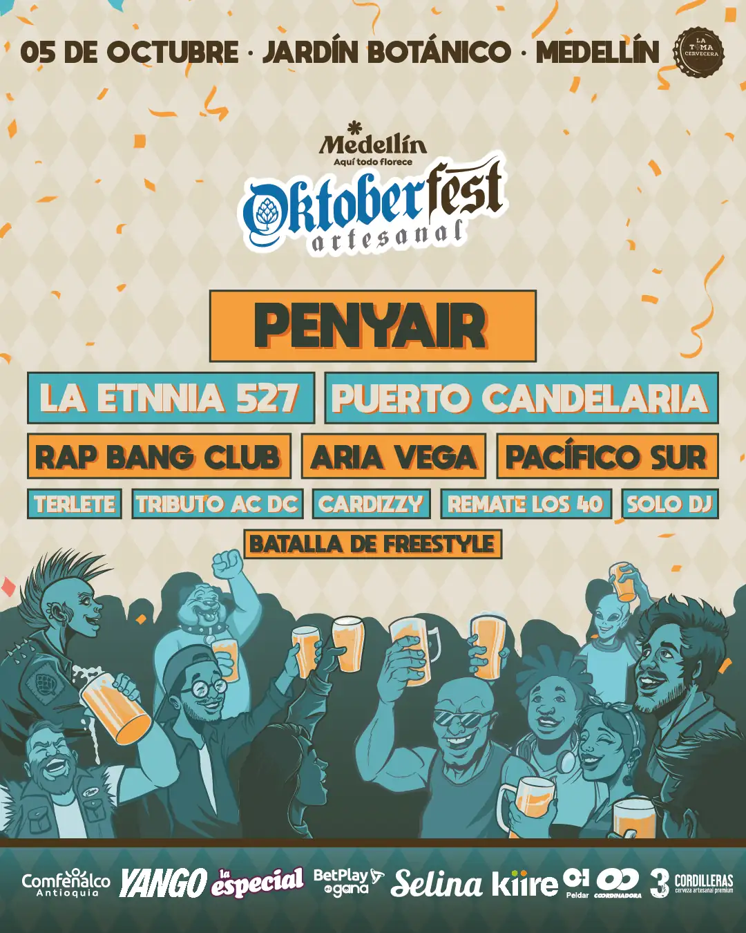 ¡A disfrutar! Oktoberfest Artesanal llega a Medellín, el festival cervecero más grande del país