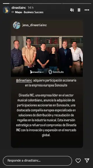 Paisas invierten en el futuro musical: Dinastía INC se une a SonoSuite
