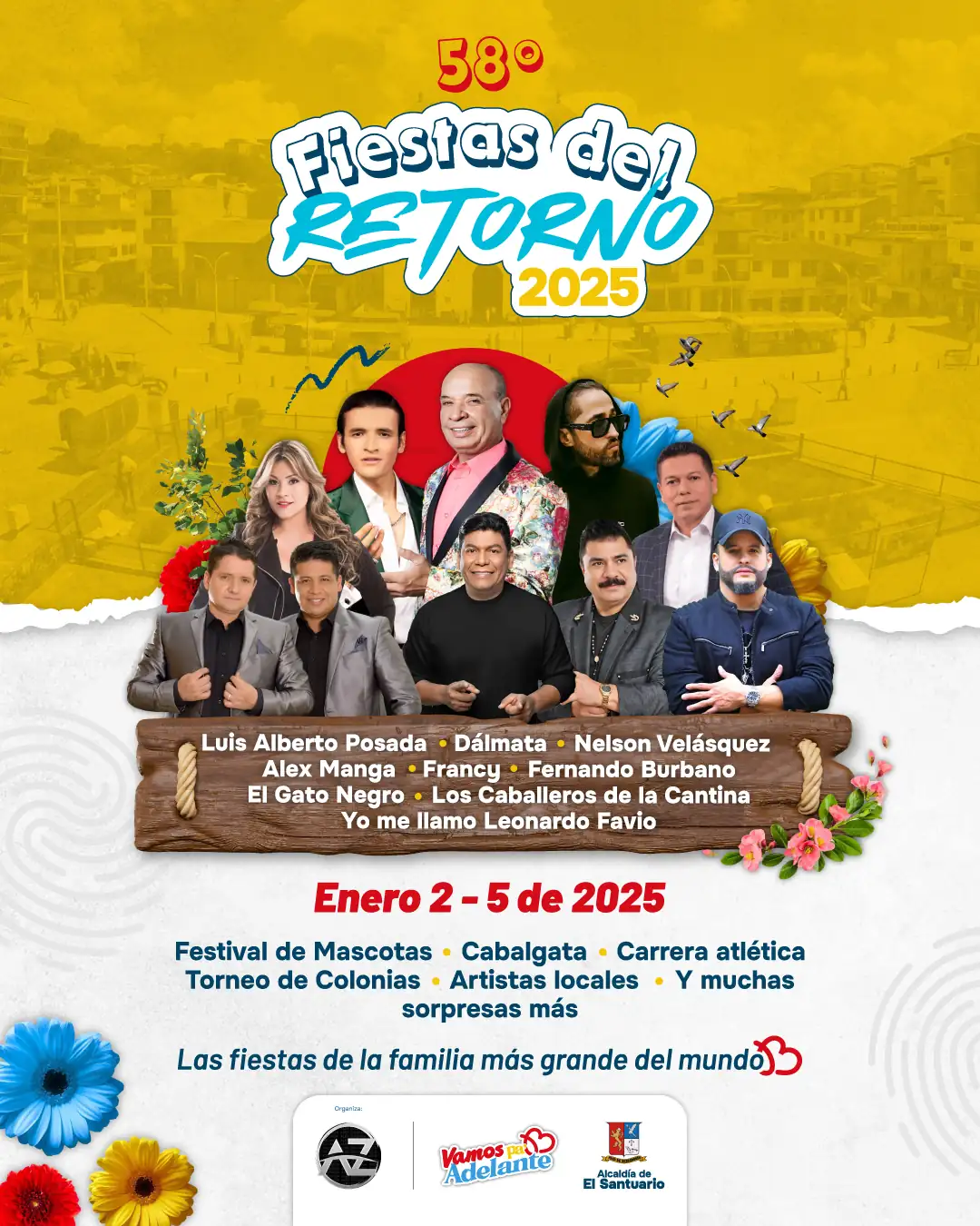 Dálmata encabeza la lista de cantantes que se presentarán en las Fiestas del Retorno en El Santuario