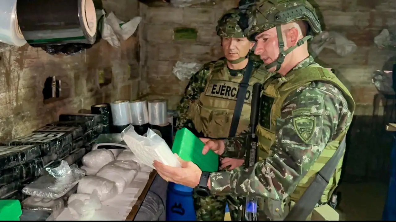 Ejército encontró en el Valle de Aburrá dos laboratorios para procesamiento de clorhidrato de cocaína