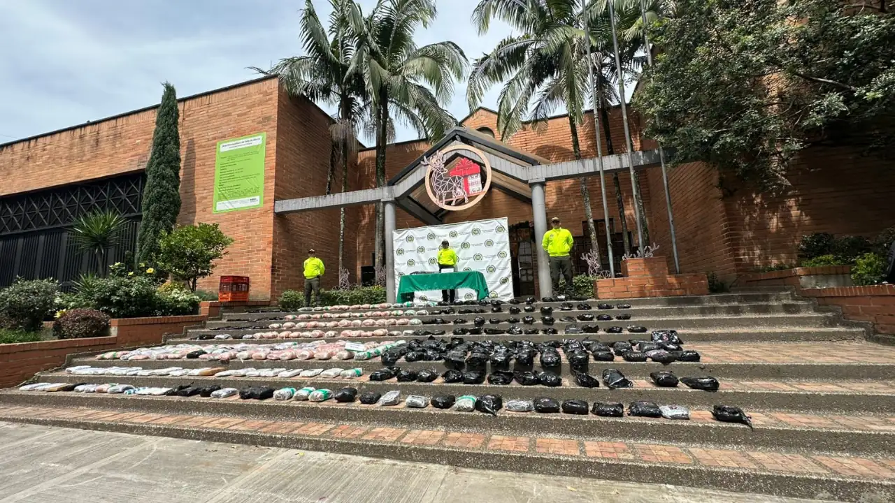 Policía incauta más de 200 kilos de marihuana en una vivienda de Medellín