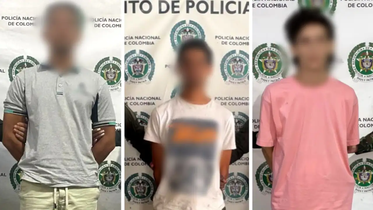 Tres capturados por extorsión tras operativos de la Policía en Antioquia