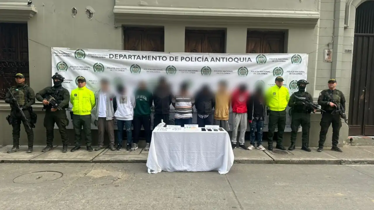 Policía capturó a nueve presuntos jíbaros en el Suroeste antioqueño