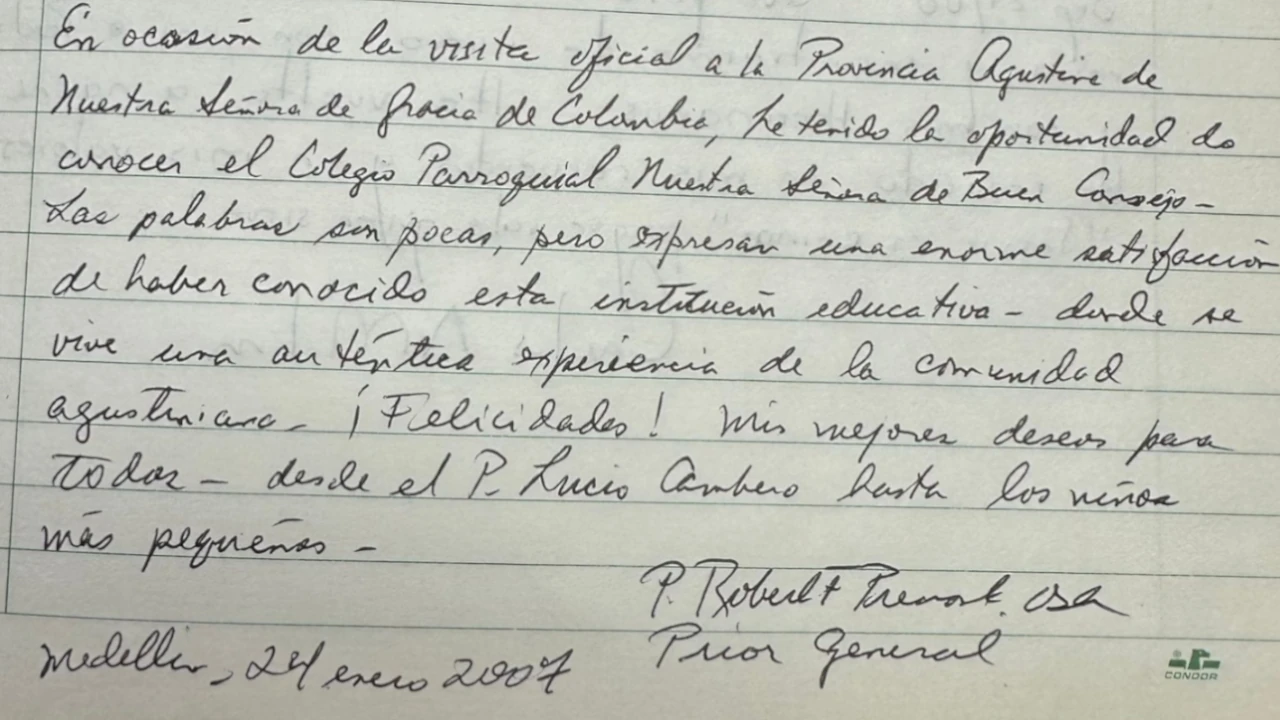 ¡Qué afortunados fueron! El Papa León XIV visitó hace unos años un colegio católico de Antioquia