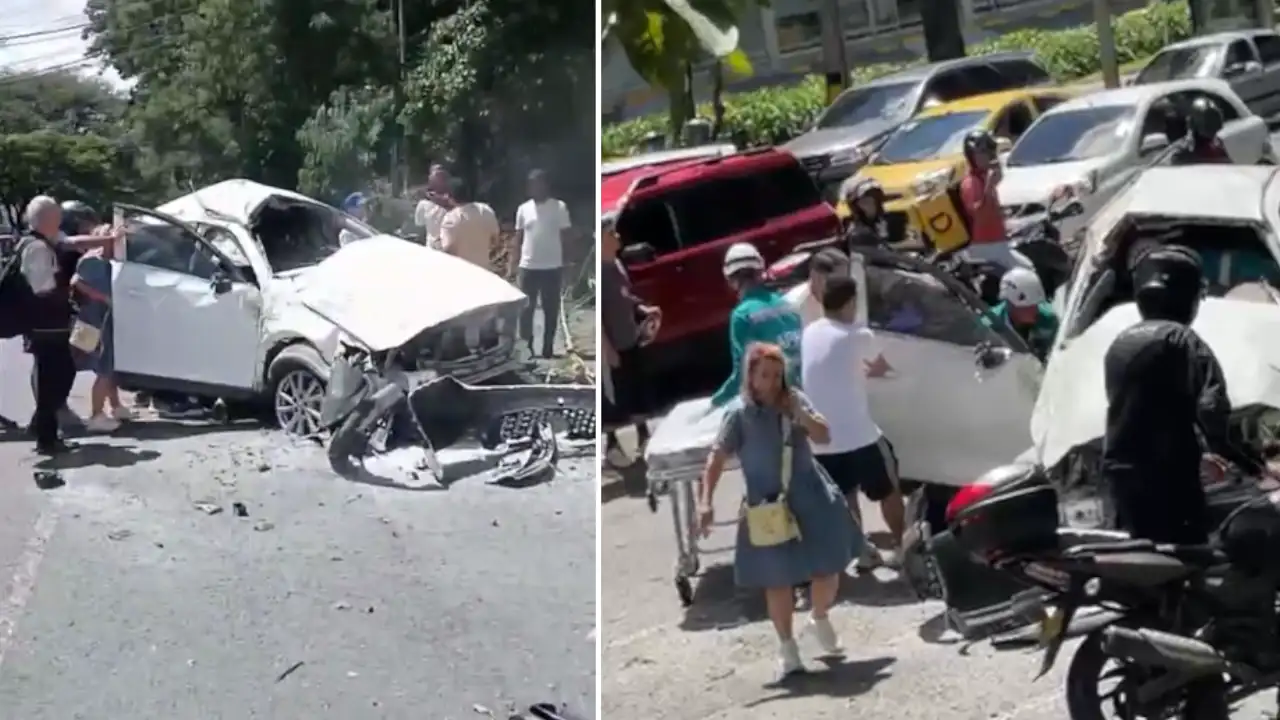 Tres personas resultaron lesionadas tras accidente en El Poblado