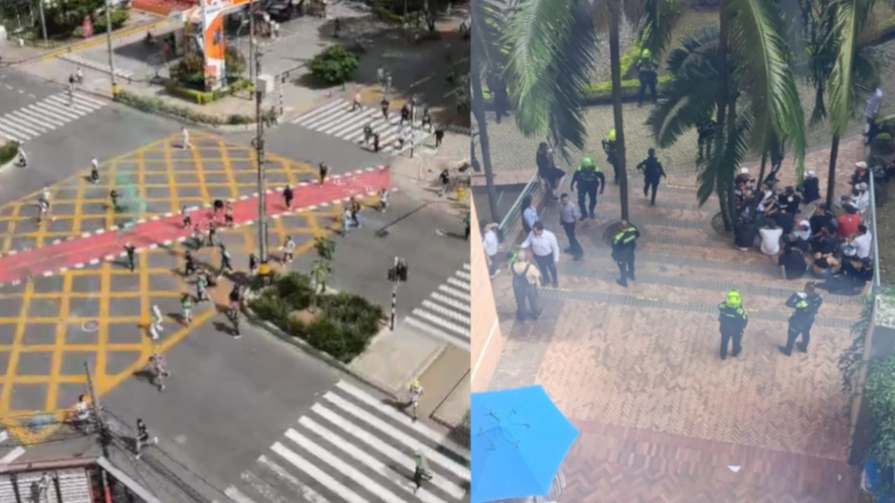 ¡Eh kiay! Pelea entre hinchas de Nacional y el Cúcuta terminó al interior de la Universidad Salazar y Herrera