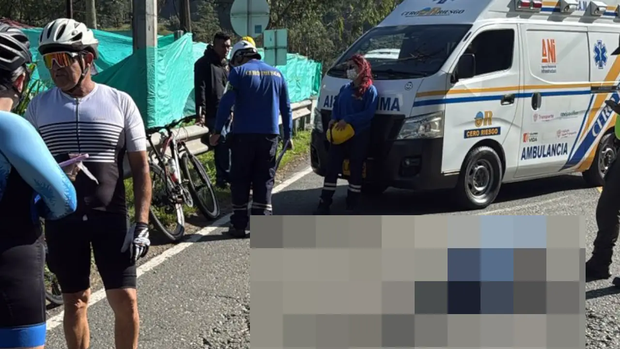 ¡Tiene 306 huecos! Vía Caldas–Amagá, donde un ciclista perdió la vida este 6 de julio