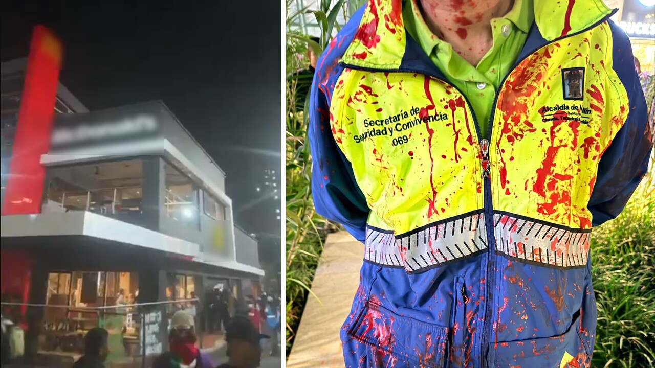 «Petro quiere volver a incendiar a Colombia»: Fico por la violenta protesta «Pro-Hamás» en Medellín