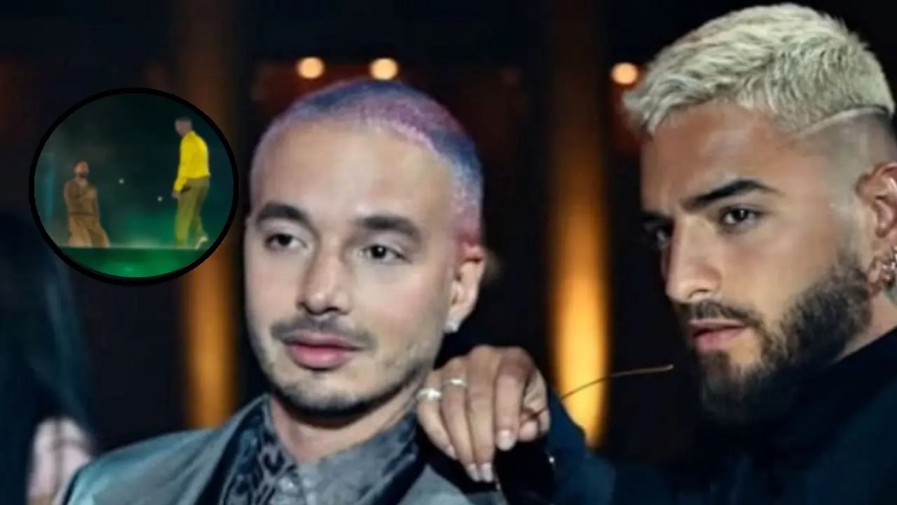 J Balvin y Maluma conmocionan Medellín con un abrazo inesperado en pleno Atanasio