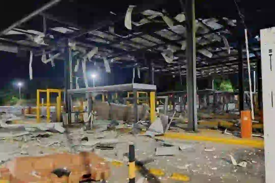 explosión en el peaje La Lizama