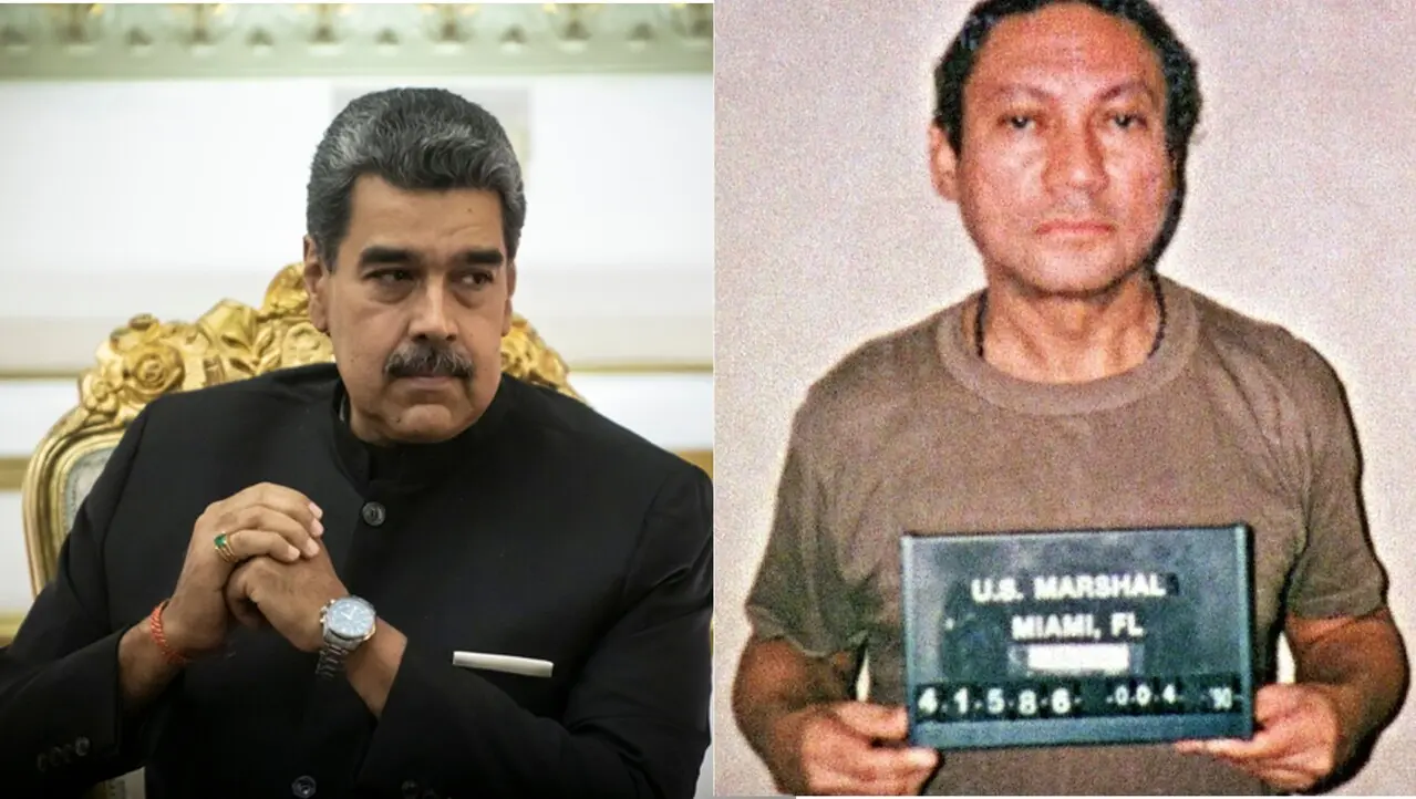 Nicolas Maduro y Manuel Noriega, dictadores derrocados por Estados Unidos un 3 de enero