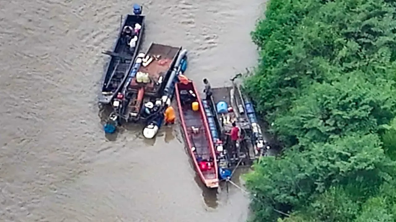 Ejército destruyó maquinaria usada para minería ilegal en Fredonia y Buriticá