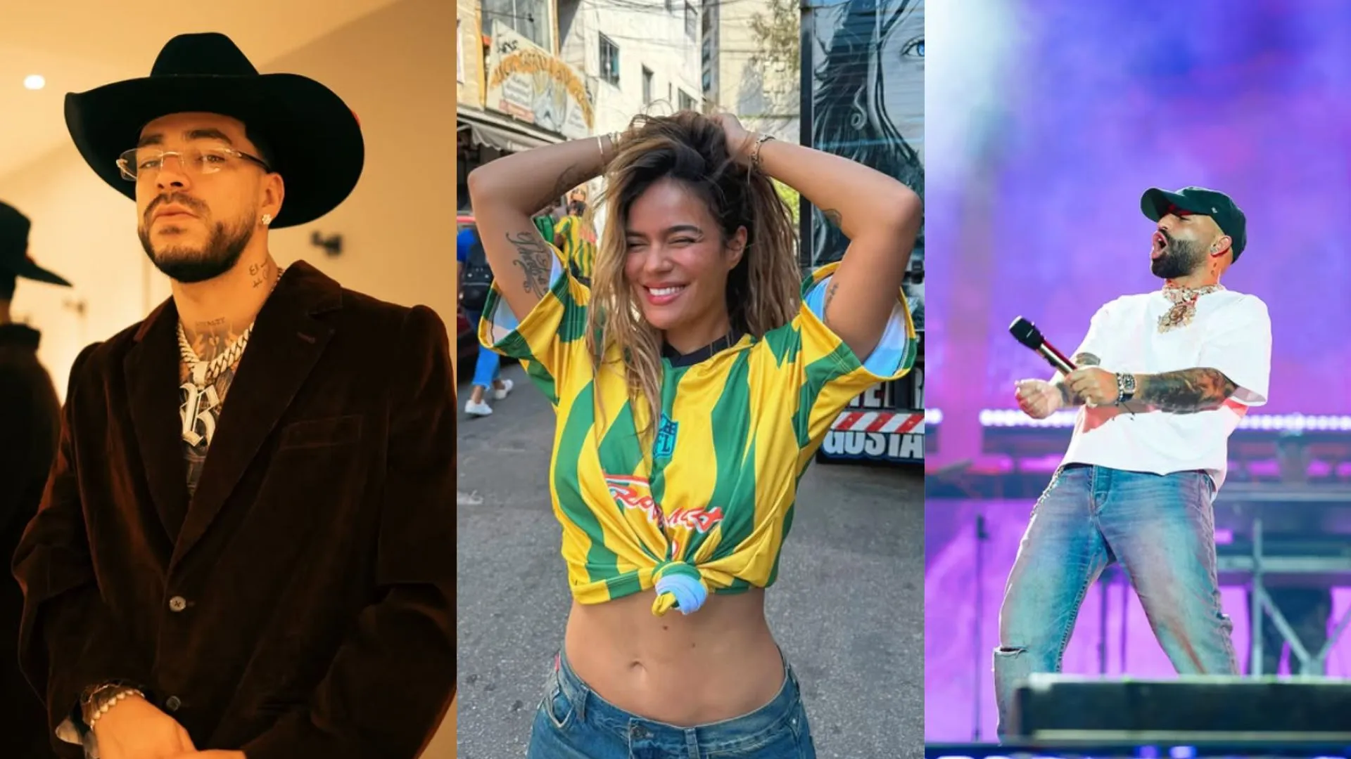 ¡La rumba del año! Karol G, Ryan Castro y Arcángel armaron tremendo parche en plena calle de Pedregal
