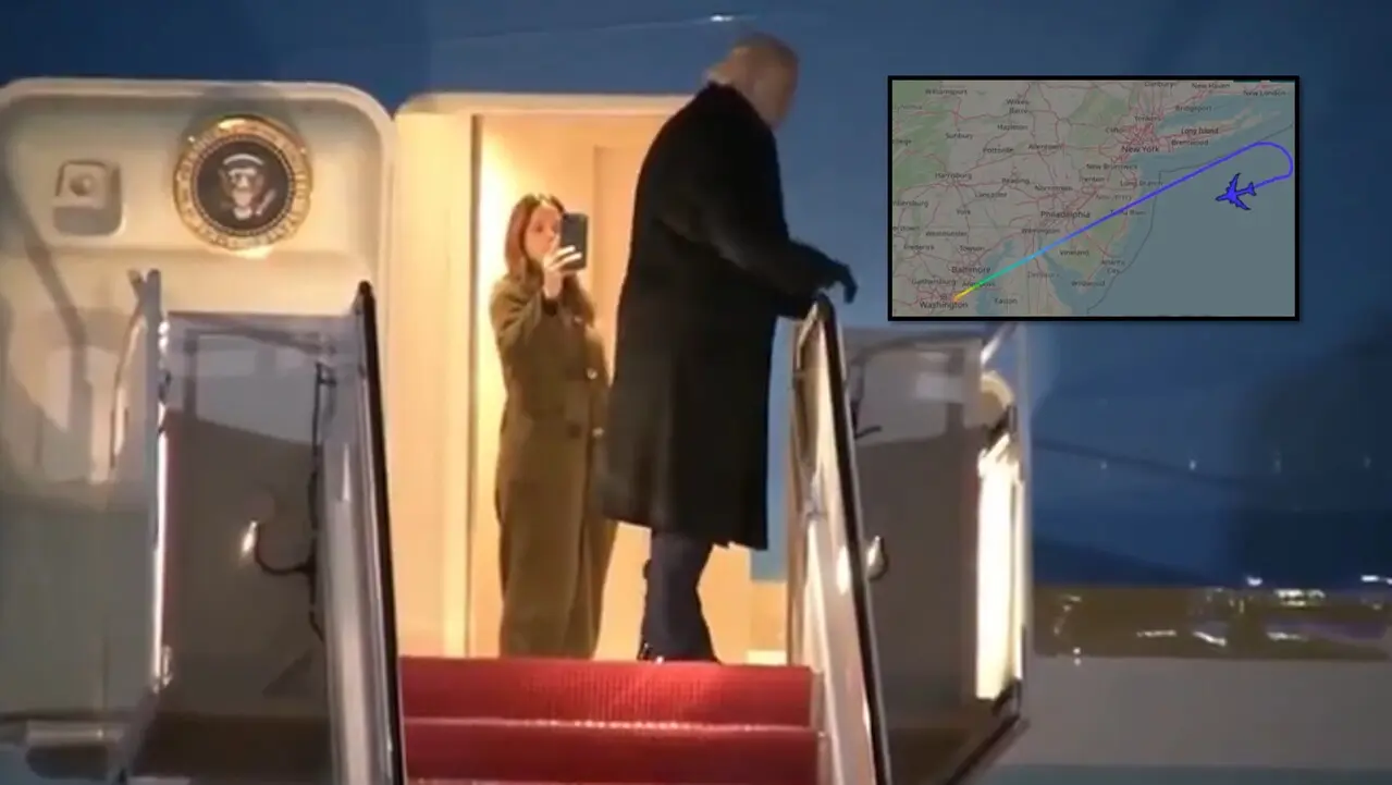 ¡Qué susto! Air Force One sufre falla eléctrica en pleno vuelo y obliga a Trump a regresar a Washington