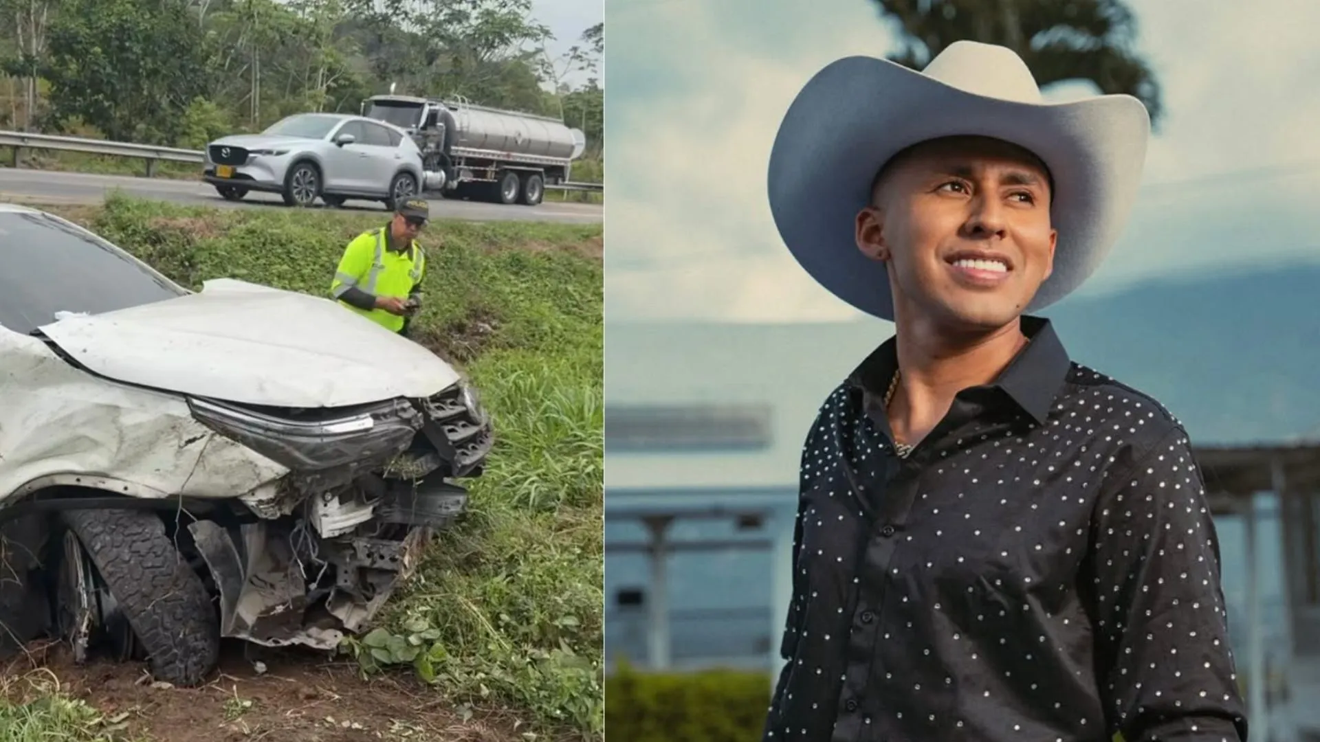 ¡Se accidentó Sebastián Ayala! Bus habría provocado el volcamiento de su camioneta y se dio a la fuga
