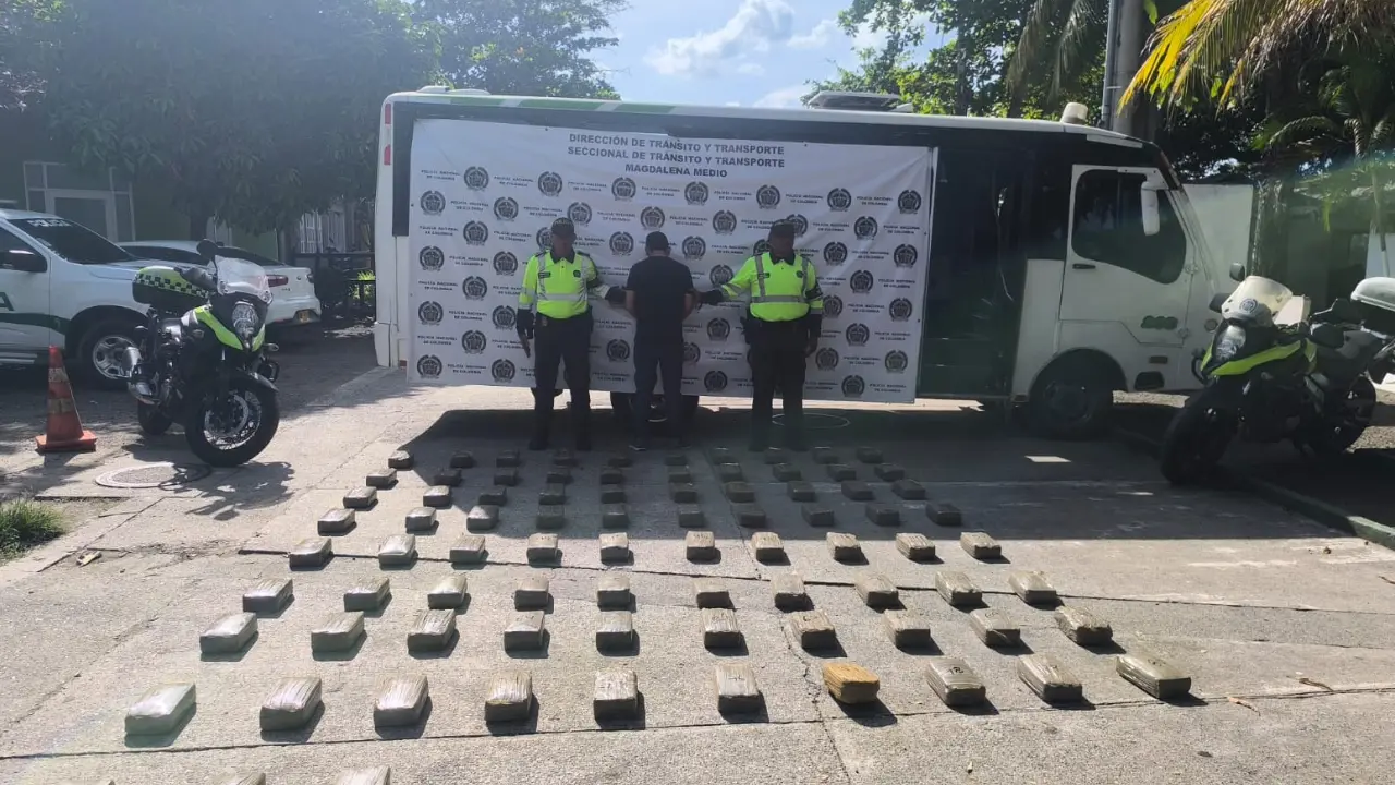 Incautaron kilos de marihuana en la vía Bogotá–Villavicencio