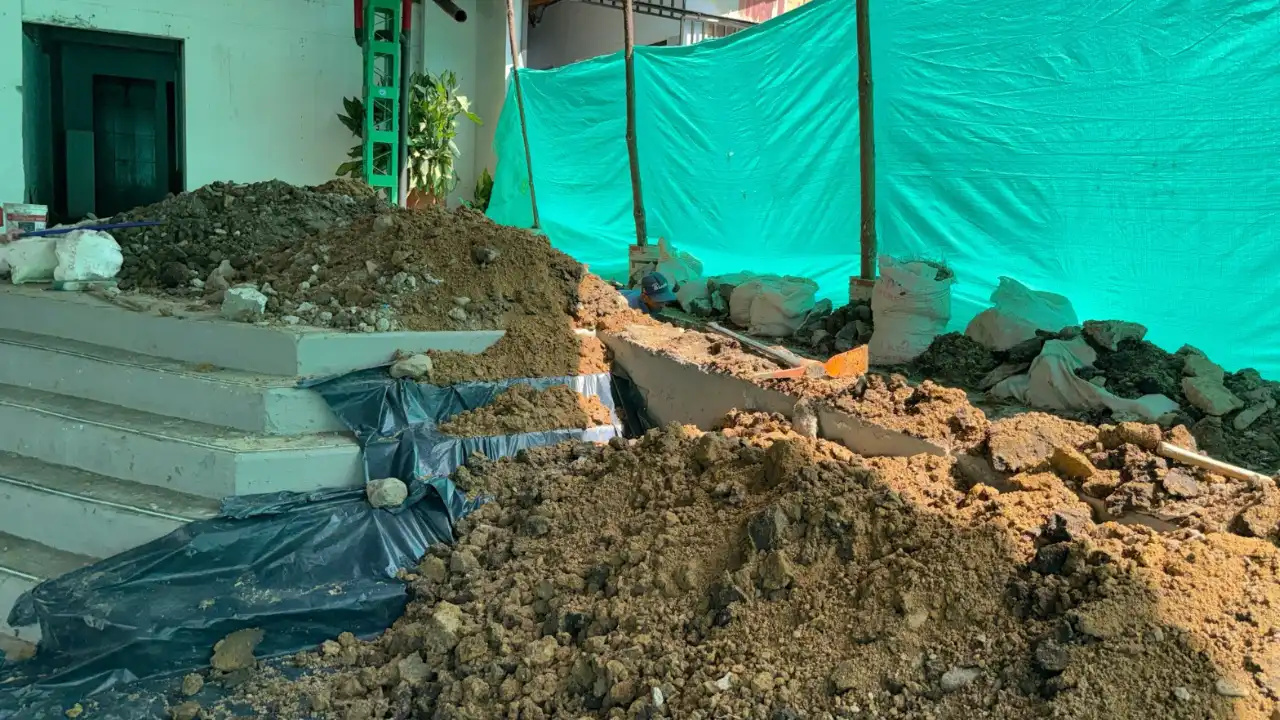 Obras de mejoramiento en la Casa de Cultura El Poblado