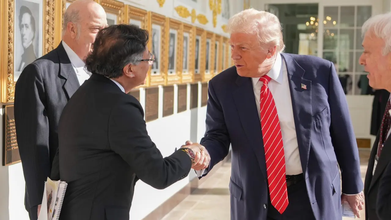 Primera reunión bilateral entre Gustavo Petro y Donald Trump en Washington