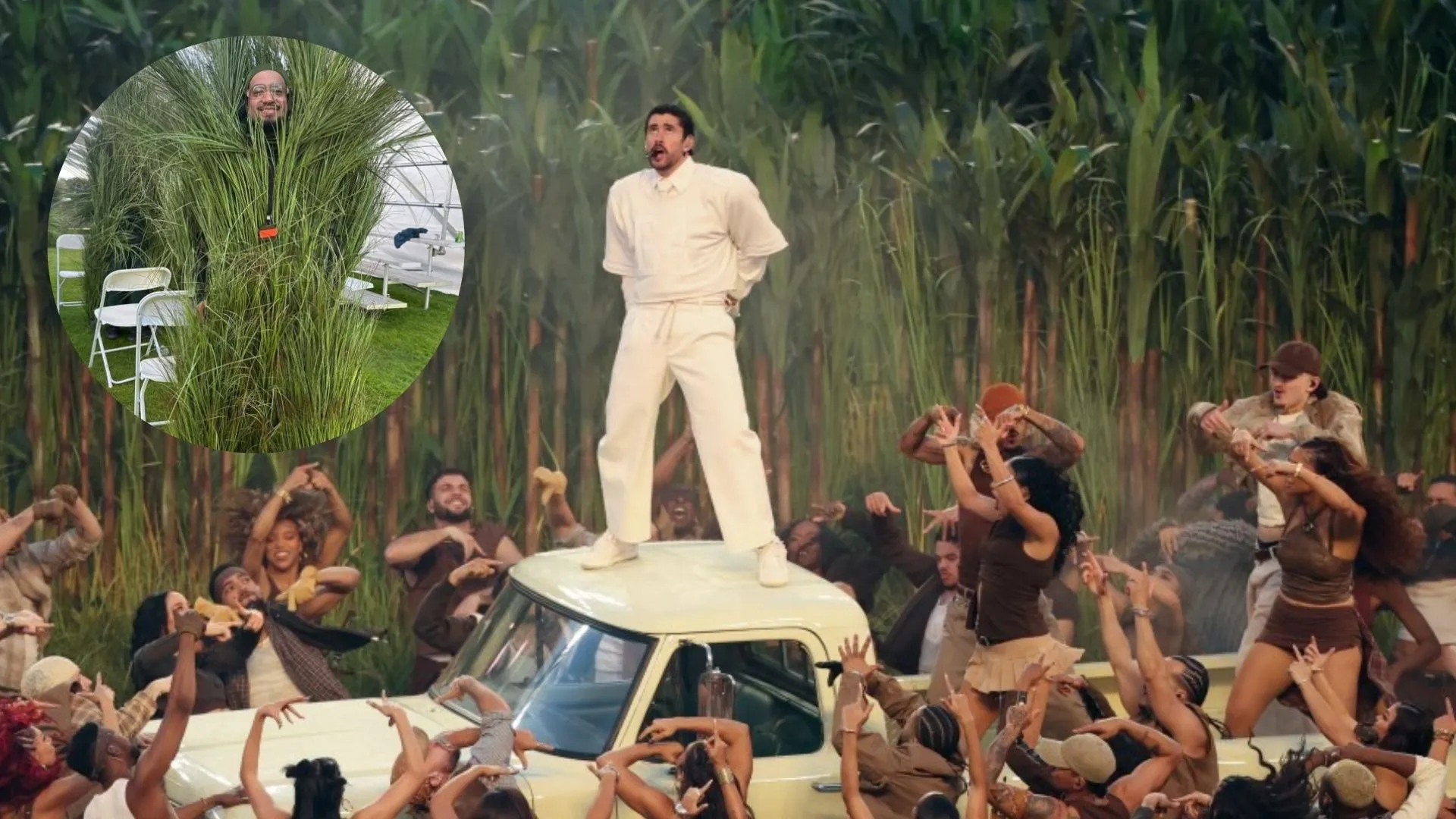 ¡Ni que fuera de oro! Venden un “arbusto” del show de Bad Bunny en el Super Bowl por un precio de locos