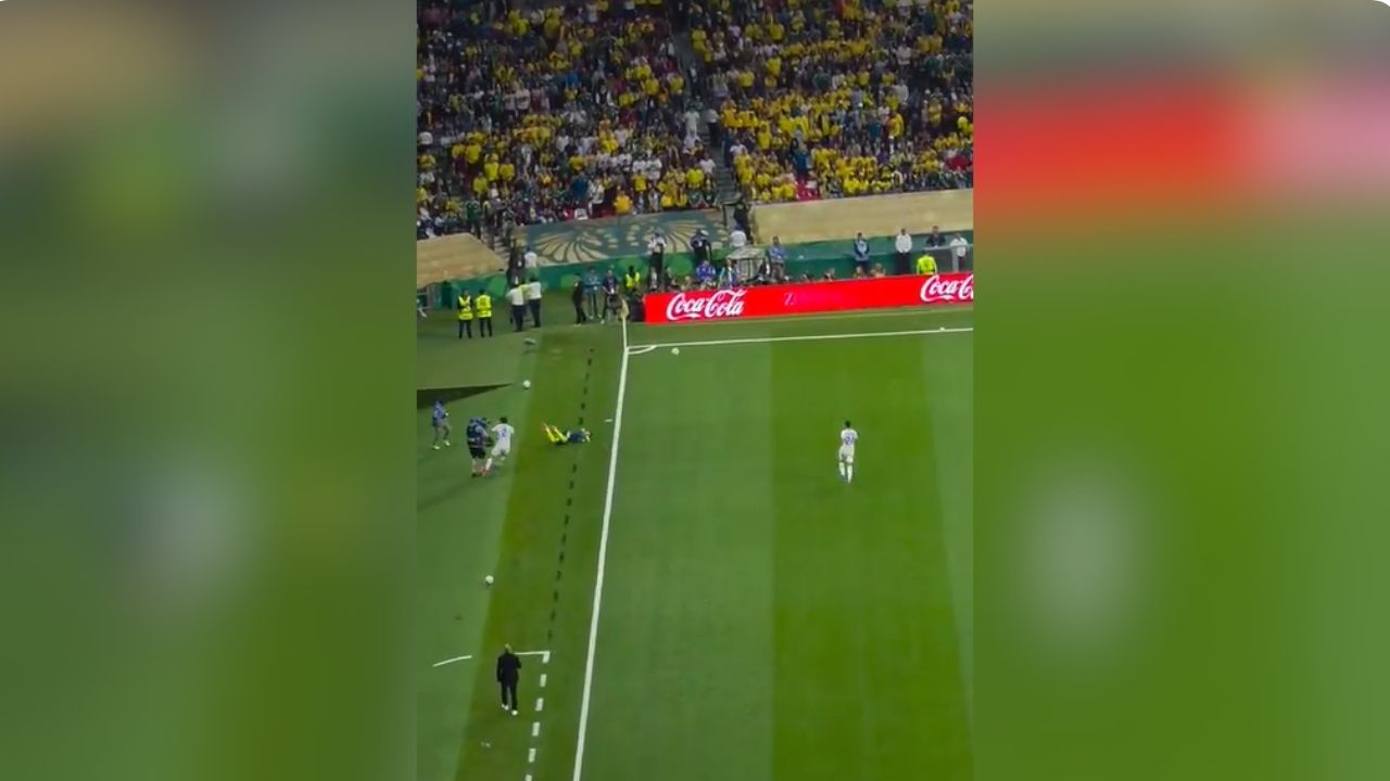 EN VIDEO| ¿Qué le pasó al camarógrafo que chocó con Luis Díaz en el partido Colombia vs. Uzbekistán?