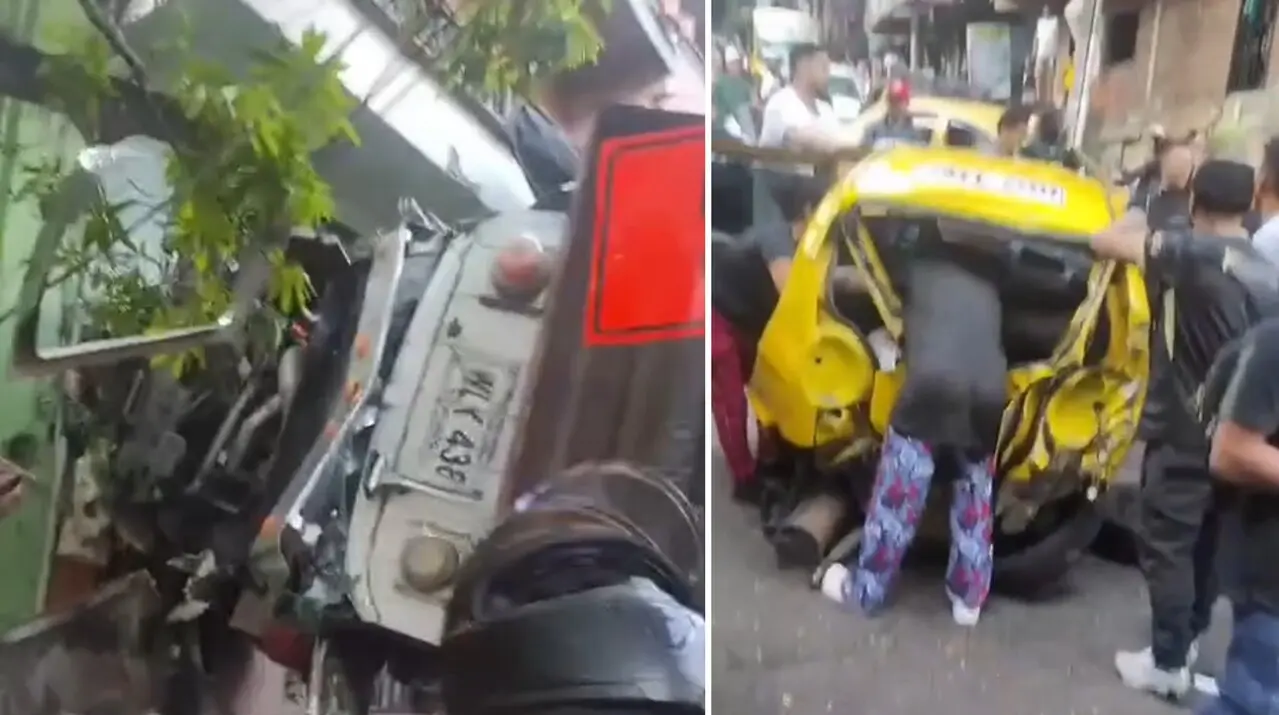 ¡Urgente! Grave accidente de tránsito en el sector de «Cuatro bocas», nororiente de Medellín
