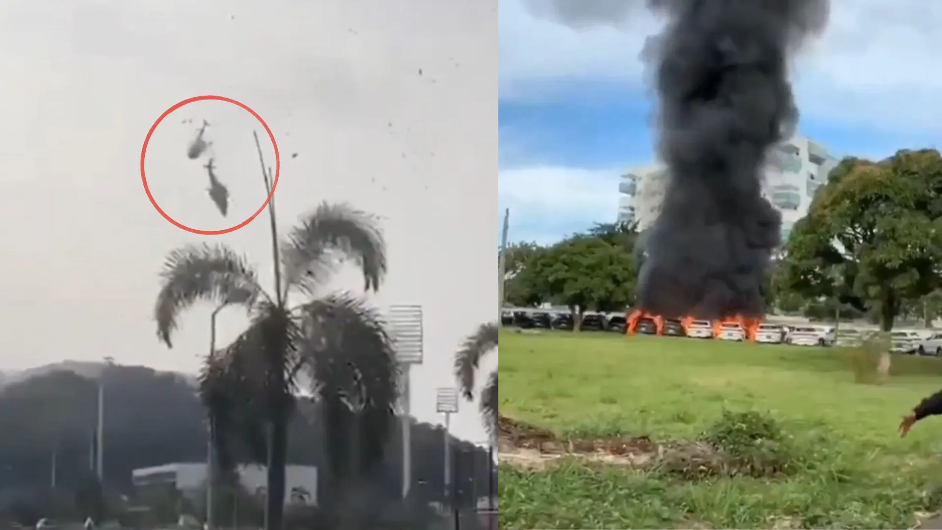 ¡Impactante video! Así fue la colisión aérea que acabó con la vida de un famoso cantante y un influencer