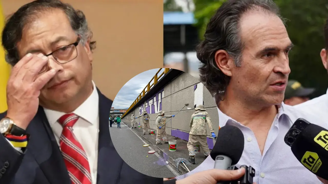 'Haré respetar la ciudad': la respuesta de Fico al presidente Petro tras la polémica por el mural en Medellín