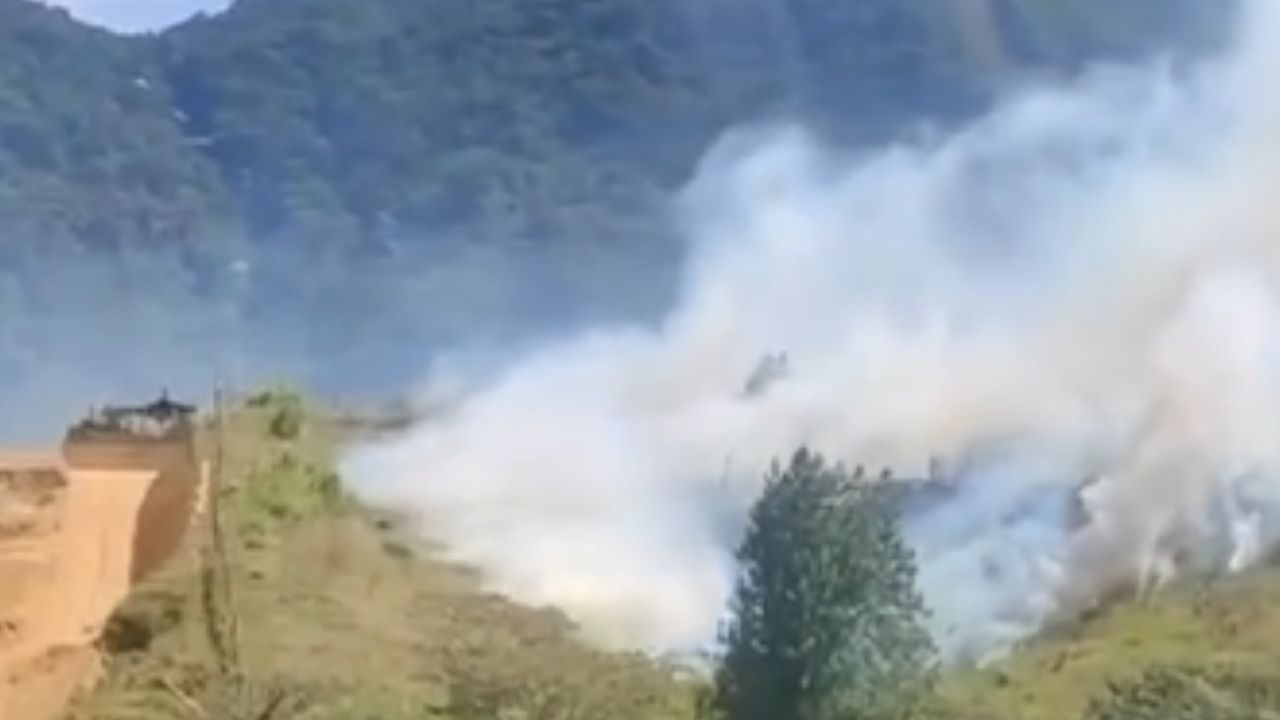 ¿Qué lo causó? Se presentó un incendio forestal en zona rural de El Carmen de Viboral